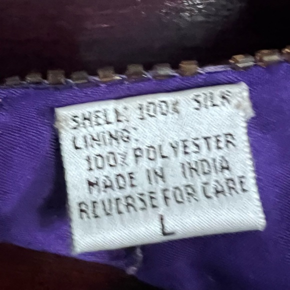 Vintage Deadstock Lawrence Kazar 100% Silk Beaded Cocktail Dress Glam size Large - Picture 7 of 16